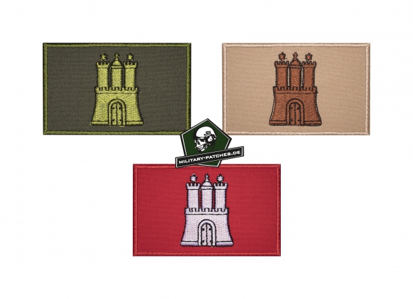 Patch Flagge HAMBURG Patch Flagge HAMBURG