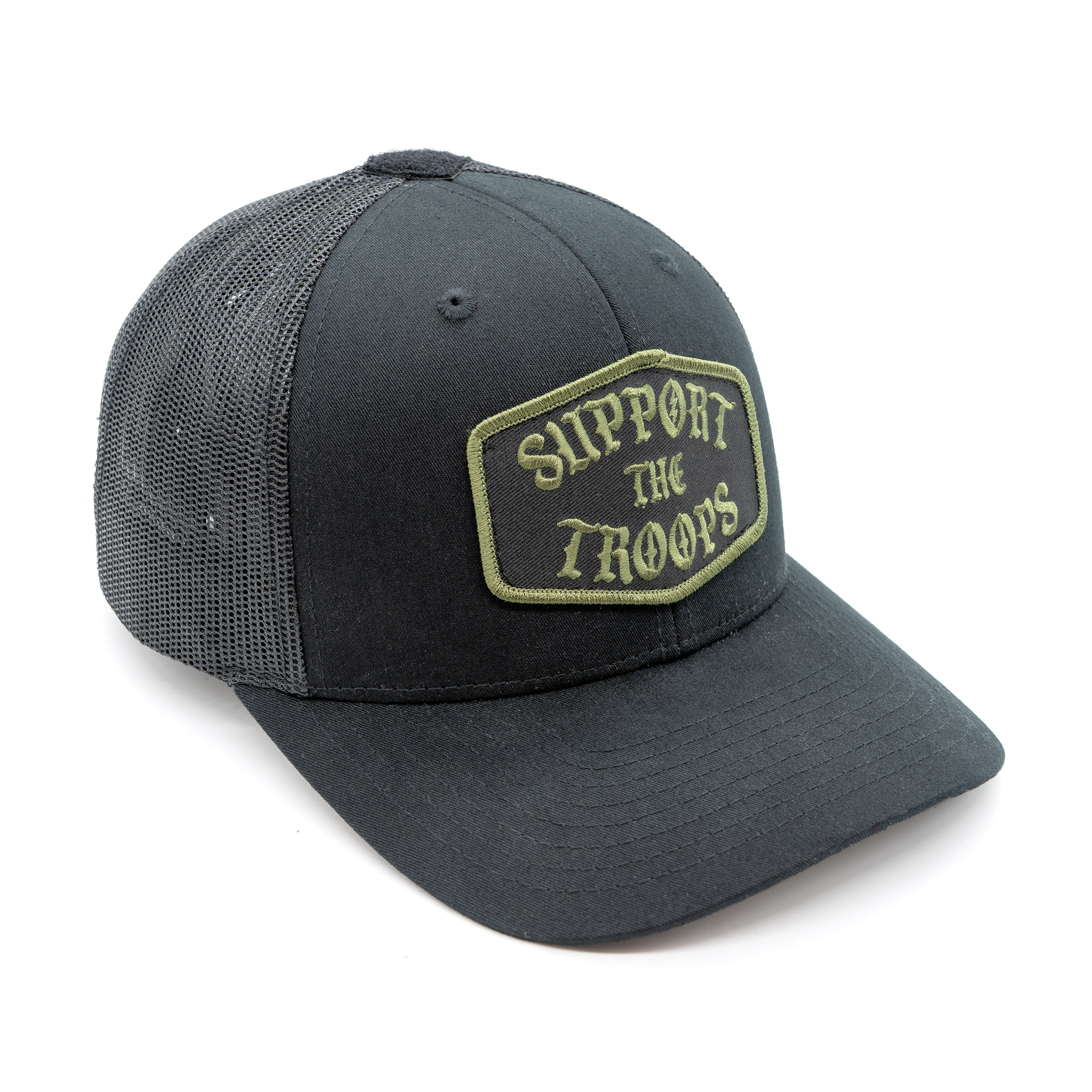 Patched Trucker Cap SUPPORT THE TROOPS