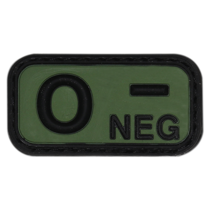 PVC_Blutgruppe_0neg_oliv